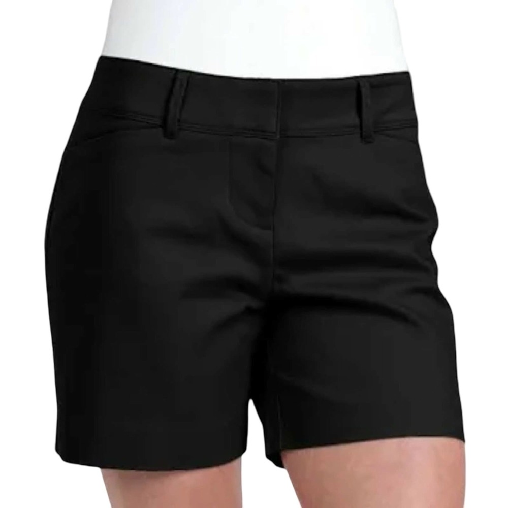 The Limited Black Dress Shorts Flat Front Career Professional Workwear Womens